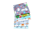 CraftsFabrics 7pcs/lot 40cm*50 cm (16" x 20") Cartoon Animals Fat Quarters 100% Cotton